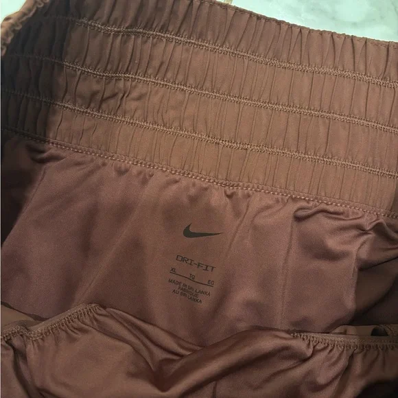 Nike Women's Athletic Shorts in Rich Brown - Picture 2 of 3